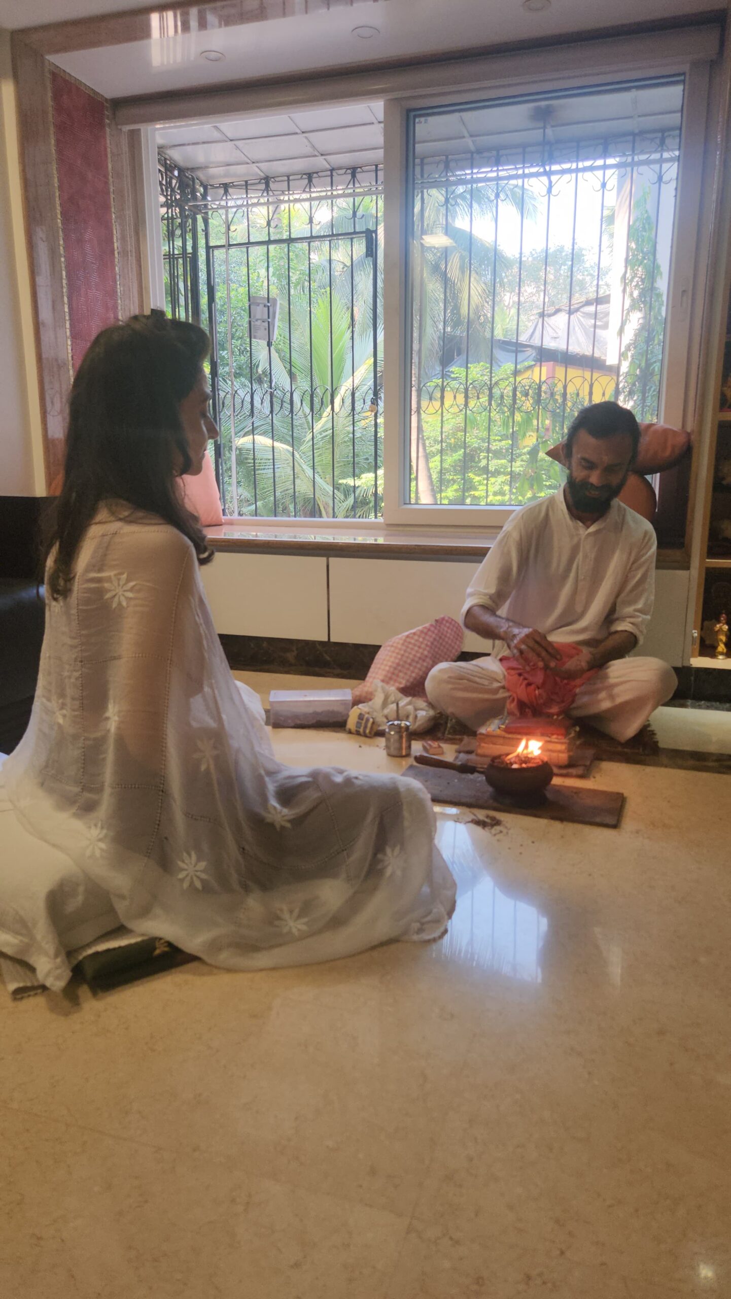 Puja with a Hindu Pujari (Priest)